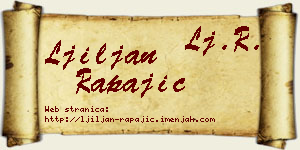 Ljiljan Rapajić vizit kartica